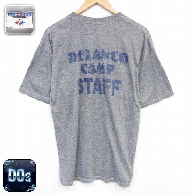 00s 半袖Tシャツ DELANCO 霜降りグレー メンズL相当 | 古着