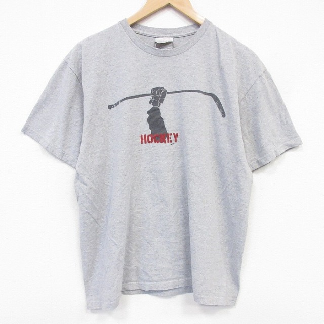 ナイキ 00s 半袖Tシャツ ホッケー グレー メンズL相当 | 古着