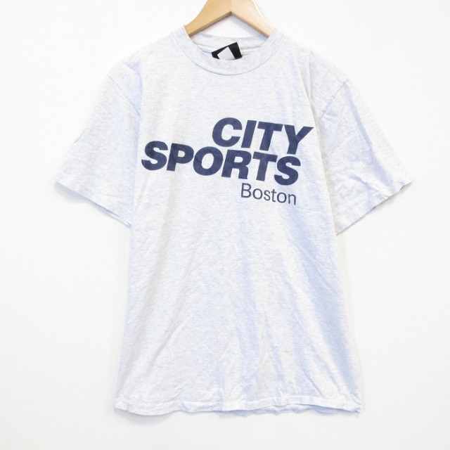90s 半袖Tシャツ CITY 霜降りグレー メンズL相当 | 古着