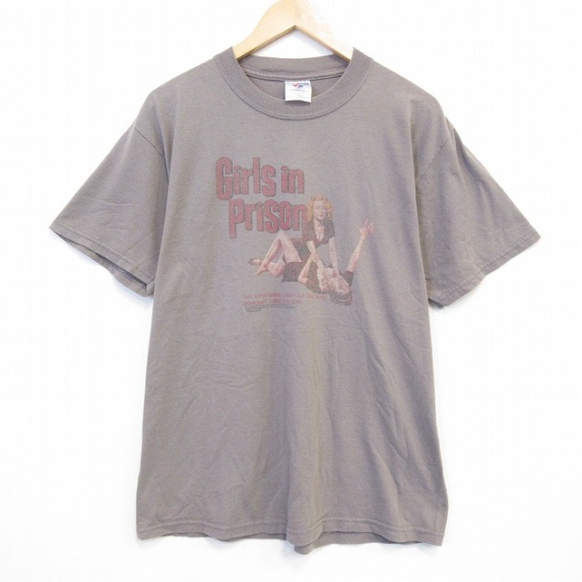 XL★古着 ジャージーズ 半袖 ビンテージ Tシャツ メンズ 00年代 00s 映画 ガールズインプリズン クルーネック グレー 26jun11