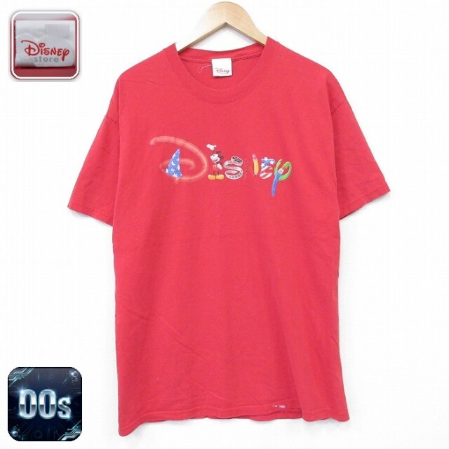 ディズニー 00s 半袖Tシャツ レッド メンズL相当 | 古着