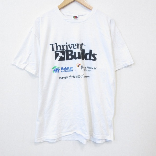 フルーツオブザルーム 00s 半袖Tシャツ ハンマー ホワイト メンズXL相当 | 古着
