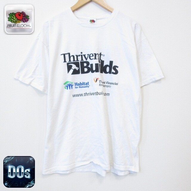 フルーツオブザルーム 00s 半袖Tシャツ ハンマー ホワイト メンズXL相当 | 古着