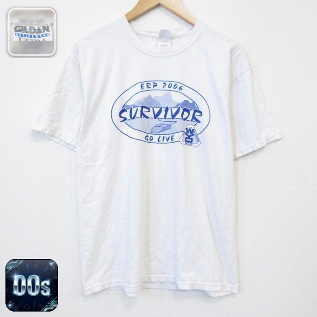00s 半袖Tシャツ SURVIVOR ホワイト メンズL相当 | 古着