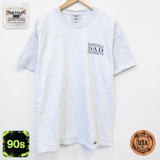 90s 半袖Tシャツ DADカレッジ グレー メンズXL相当 | 古着