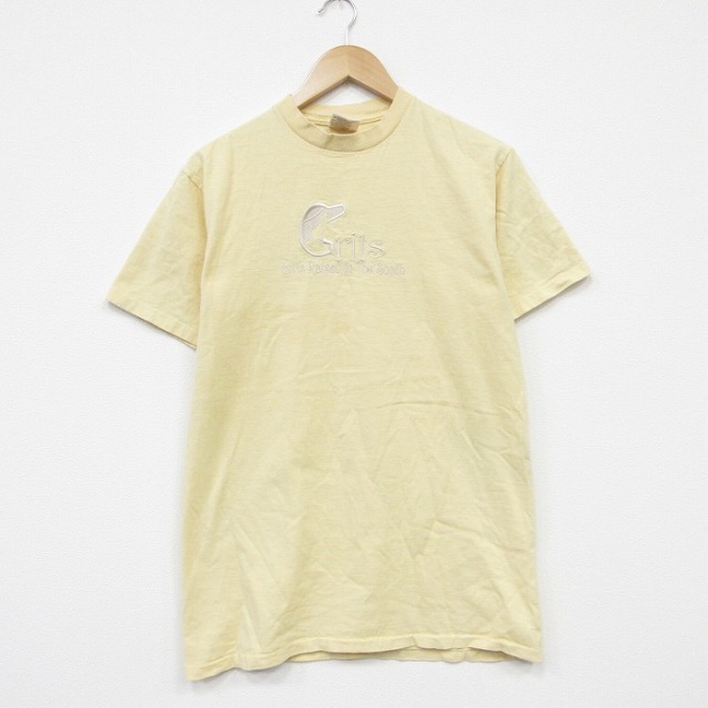 オニータ 90s 半袖Tシャツ Grits イエロー メンズM相当 | 古着
