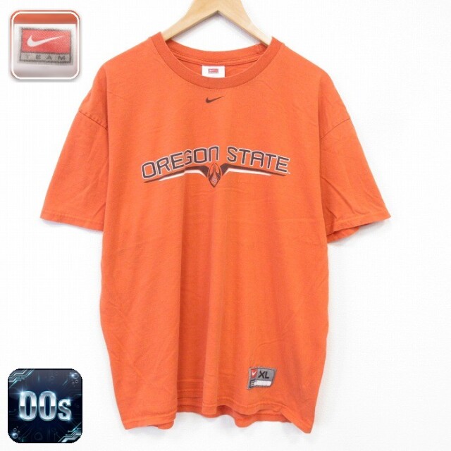 ナイキ 00s 半袖Tシャツ オレゴン オレンジ メンズXL相当 | 古着