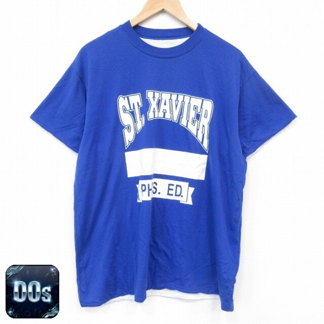 00s 半袖Tシャツ XAVIER リバーシブル ブルー メンズXL相当 | 古着
