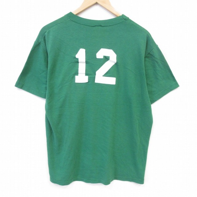 80s 半袖Tシャツ グリーン メンズXL相当 | 古着