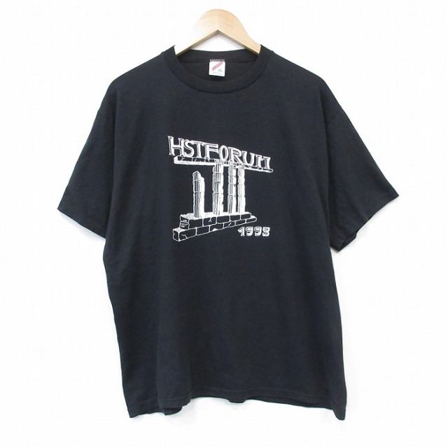 90s 半袖Tシャツ HSTFORUM ブラック メンズL相当 | 古着