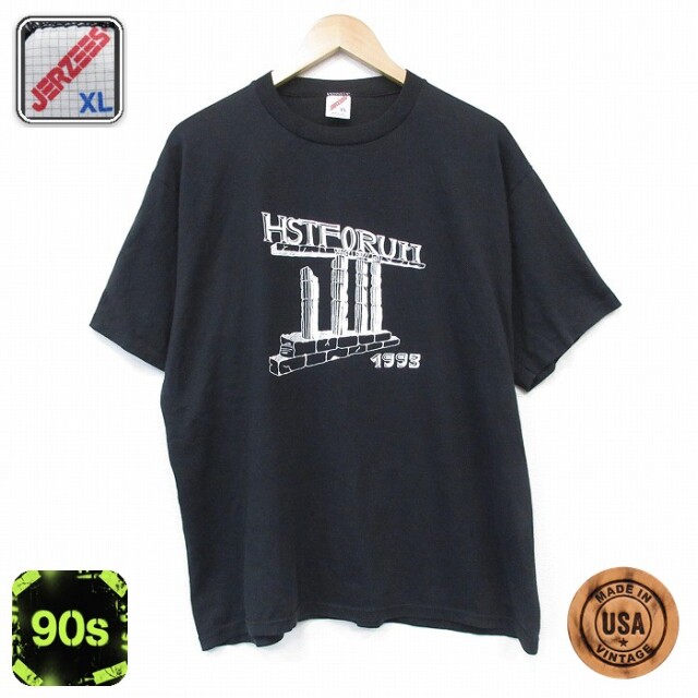 90s 半袖Tシャツ HSTFORUM ブラック メンズL相当 | 古着