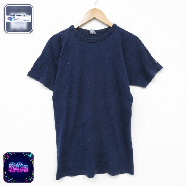 チャンピオン 80s 半袖Tシャツ ネイビー メンズS相当 | 古着