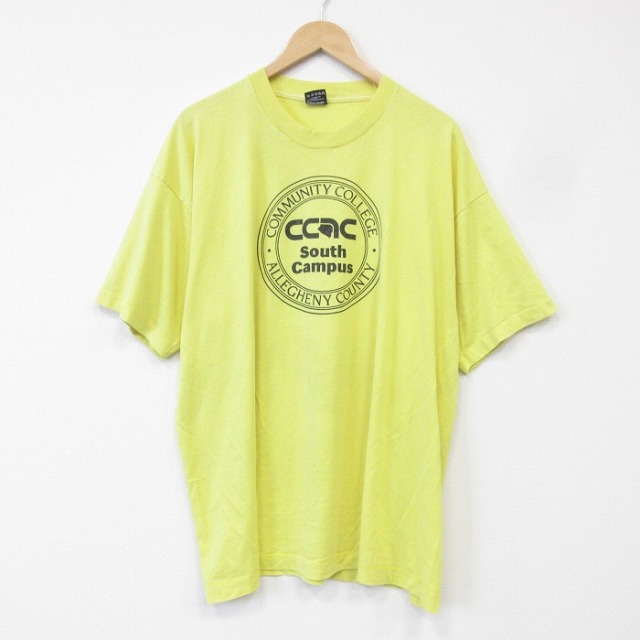 フルーツオブザルーム 90s 半袖Tシャツ CCAC イエロー メンズXL相当 | 古着