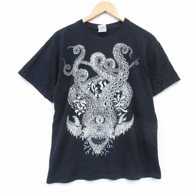 00s 半袖Tシャツ Jon Vermilya ブラック メンズL相当 | 古着