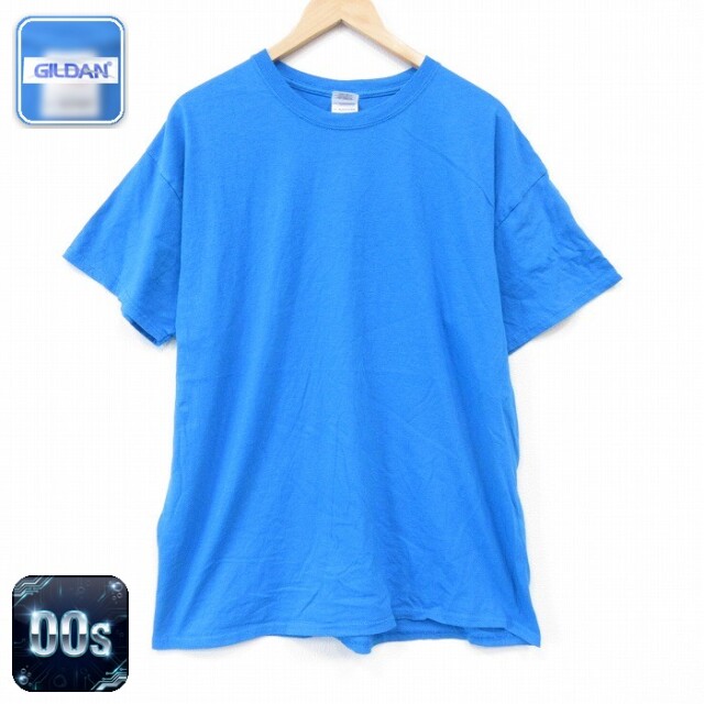 00s 半袖Tシャツ ライトブルー メンズXL相当 | 古着