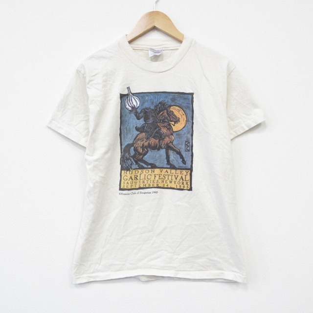 ヘインズ 半袖Tシャツ 生成り ベージュ メンズM相当 | 古着