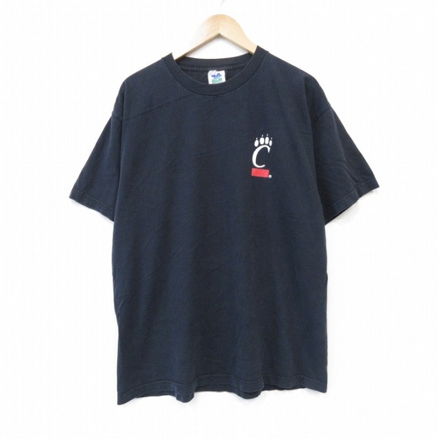 シンシナティベアキャッツ 90s 半袖Tシャツ カレッジ ブラック メンズXL相当 | 古着