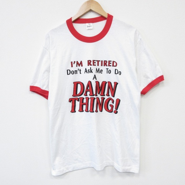 90s 半袖Tシャツ DAMN ホワイト メンズXL相当 | 古着