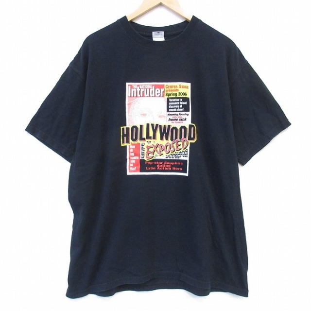 00s 半袖Tシャツ ハリウッド ブラック メンズXL相当 | 古着