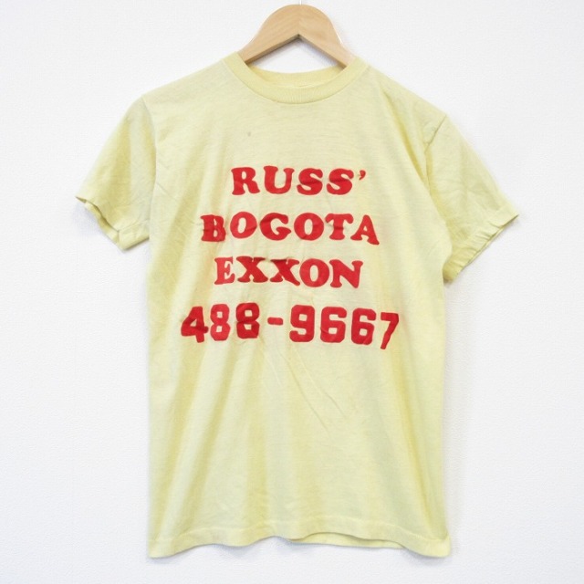 80s 半袖Tシャツ フロッキー イエロー メンズS相当 | 古着