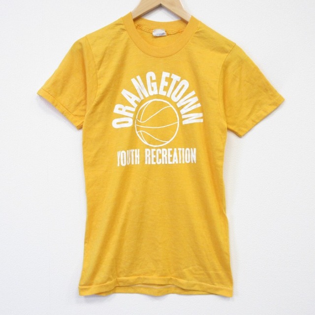 スクリーンスターズ 80s 半袖Tシャツ バスケットボール イエロー メンズS相当 | 古着