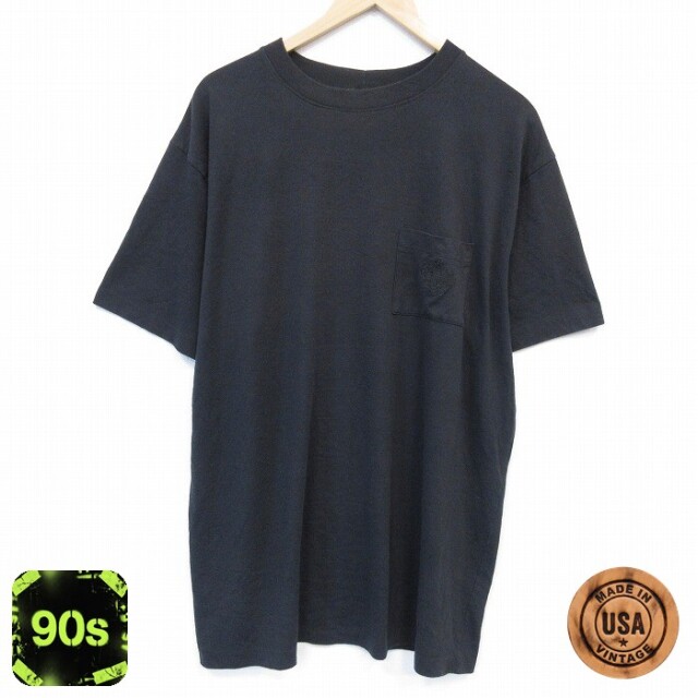 90s 半袖Tシャツ ブラック メンズXL相当 | 古着
