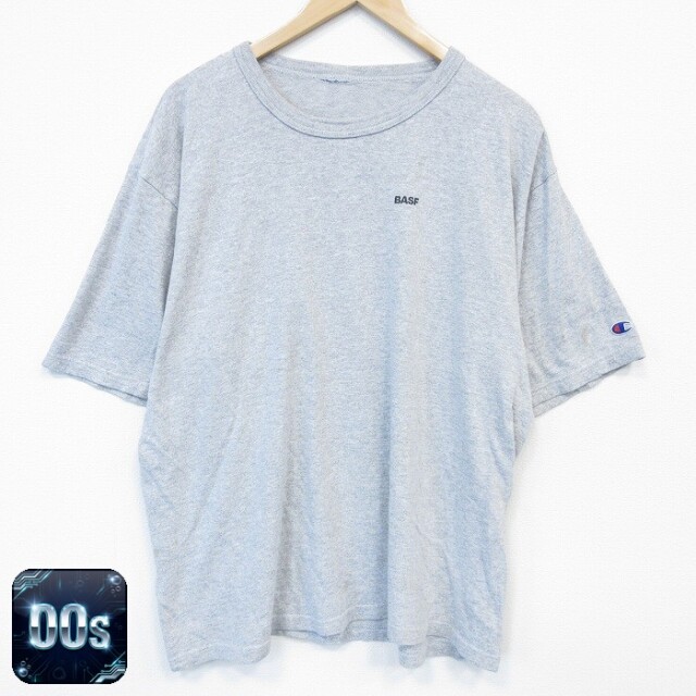 チャンピオン 00s 半袖Tシャツ BASF 霜降りグレー メンズXL相当 | 古着