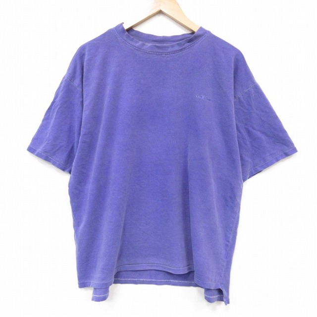 グラミチ 80s 半袖Tシャツ ワンポイントロゴ パープル メンズXL相当 | 古着