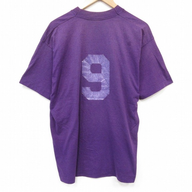 フルーツオブザルーム 90s 半袖Tシャツ 9フェード パープル メンズXL相当 | 古着