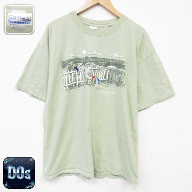 00s 半袖Tシャツ Pine カーキ メンズXL相当 | 古着