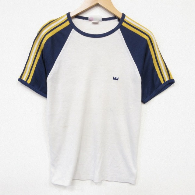 80s 半袖Tシャツ ラグラン ホワイト メンズM相当 | 古着