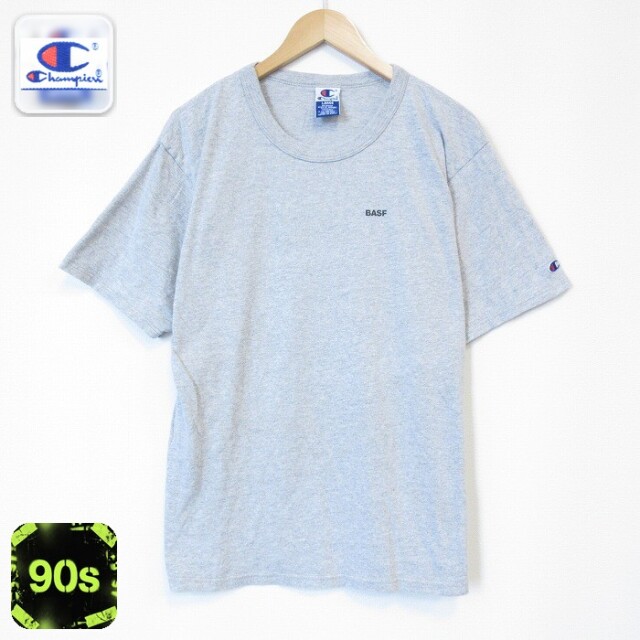チャンピオン 90s 半袖Tシャツ BASF グレー メンズXL相当 | 古着