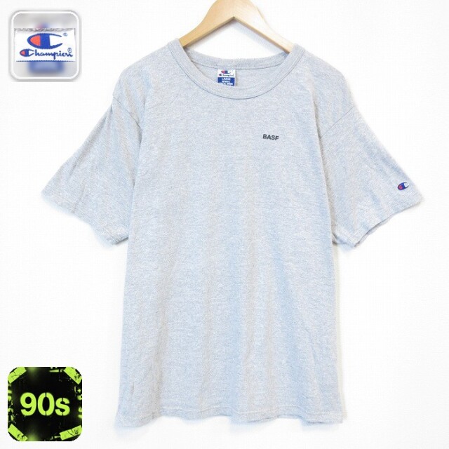 チャンピオン 90s 半袖Tシャツ BASF グレー メンズXL相当 | 古着