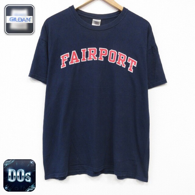 00s 半袖Tシャツ FAIRPORT ネイビー メンズXL相当 | 古着
