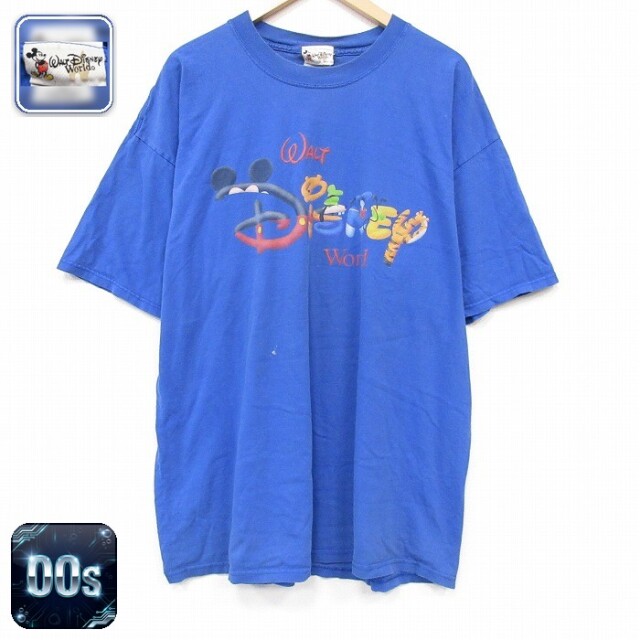 ディズニー 00s 半袖Tシャツ ブルー メンズXL相当 | 古着