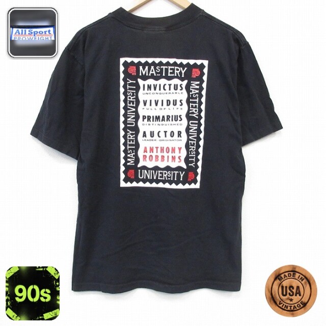 All Sport 90s 半袖Tシャツ MASTERY ブラック メンズXL相当 | 古着