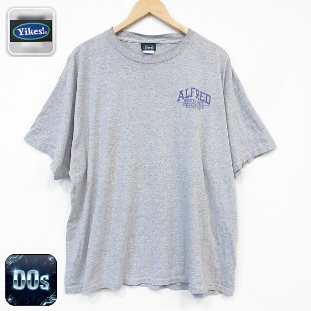 00s 半袖Tシャツ アルフレッドカレッジ グレー メンズXL相当 | 古着
