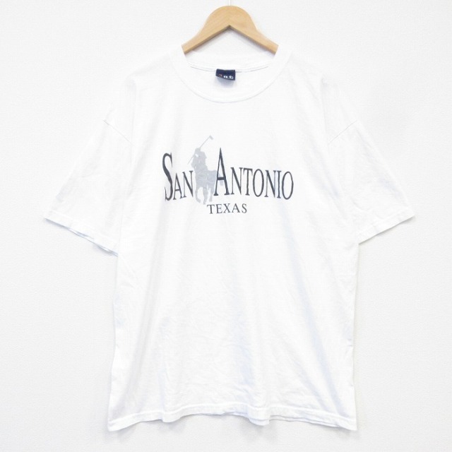 90s 半袖Tシャツ サンアントニオ ホワイト メンズXL相当 | 古着