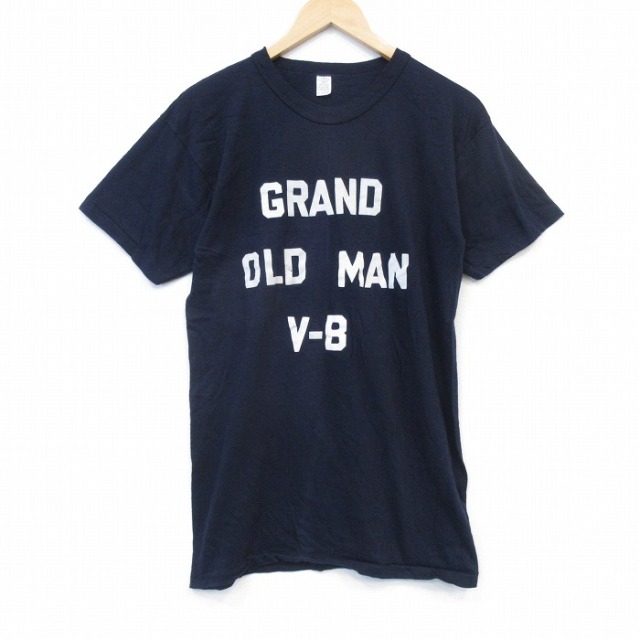 【20％OFF】70s 半袖Tシャツ GRAND ネイビー メンズM相当 | 古着
