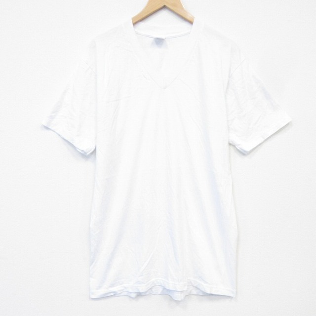 00s 半袖Tシャツ 無地 ホワイト メンズL相当 | 古着