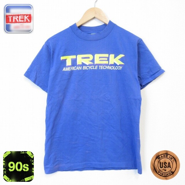 90s 半袖Tシャツ TREK ブルー メンズM相当 | 古着