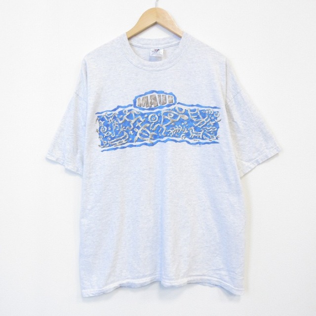 00s 半袖Tシャツ マウイ グレー メンズXL相当 | 古着