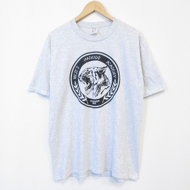 90s 半袖Tシャツ タイガー グレー メンズL相当 | 古着