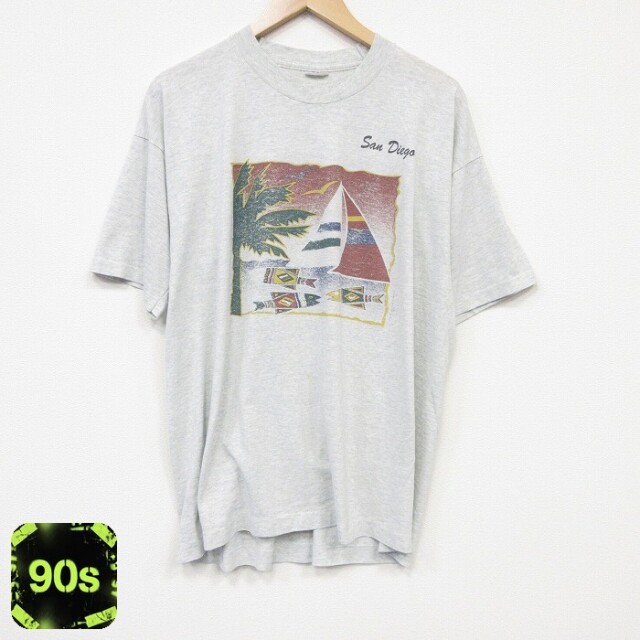 90s 半袖Tシャツ サンディエゴ グレー メンズXL相当 | 古着