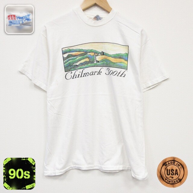 ヘインズ 90s 半袖Tシャツ Chilmark ホワイト メンズL相当 | 古着