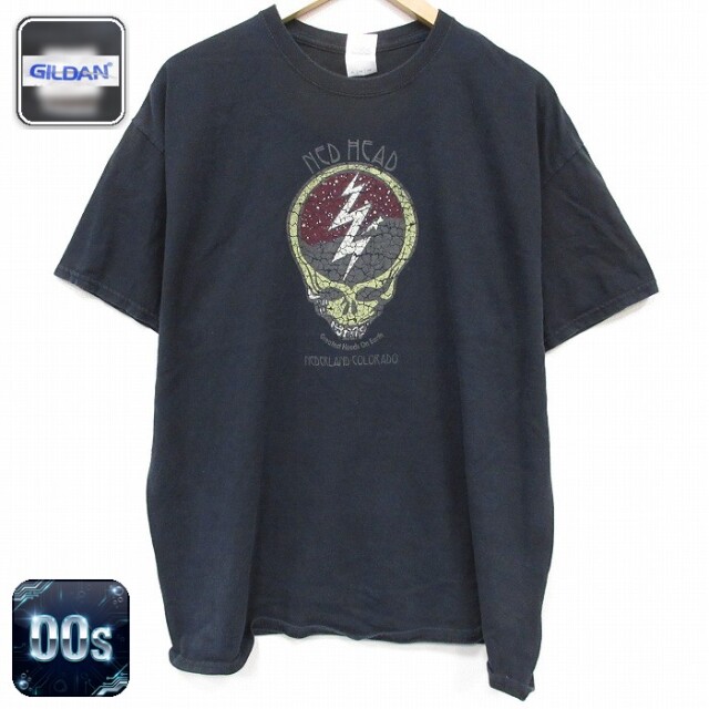 00s 半袖Tシャツ NED HEAD ブラック メンズXL相当 | 古着