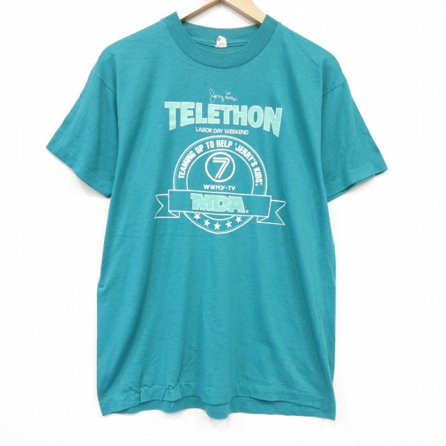 スクリーンスターズ 80s 半袖Tシャツ MDA グリーン メンズL相当 | 古着