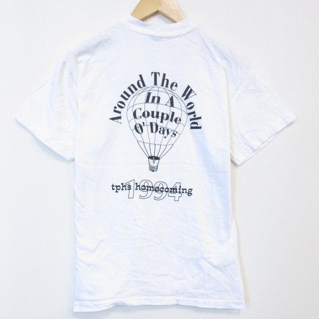 ヘインズ 90s 半袖Tシャツ 気球 ホワイト メンズM相当 | 古着