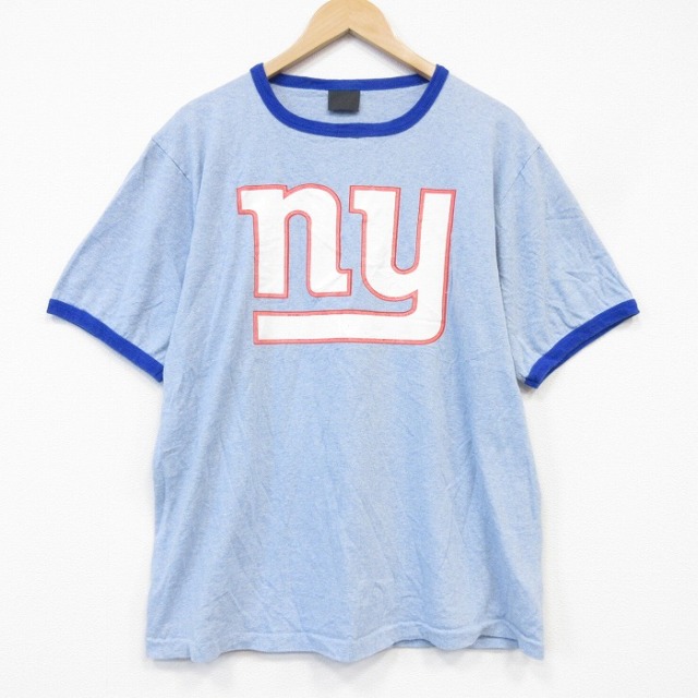 90s 半袖Tシャツ ニューヨークジャイアンツプリント ライトブルー メンズL相当 | 古着