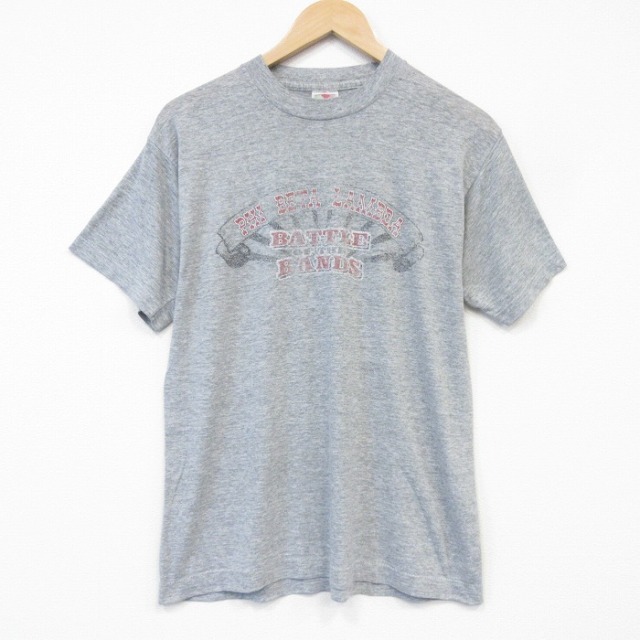 フルーツオブザルーム 90s 半袖Tシャツ BATTLE グレー メンズM相当 | 古着